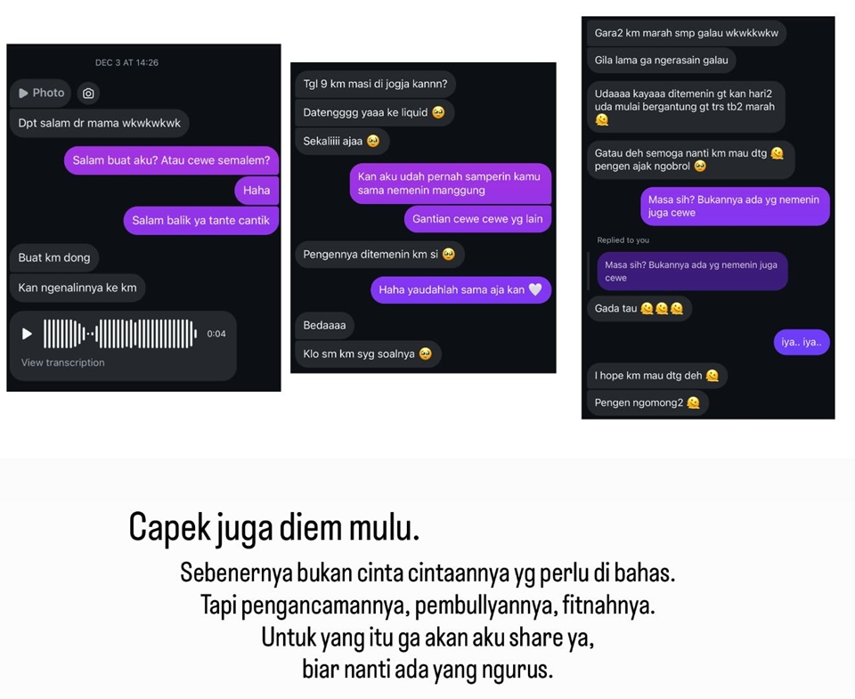 Instagram Story Erika Carlina 21 Juli 2025